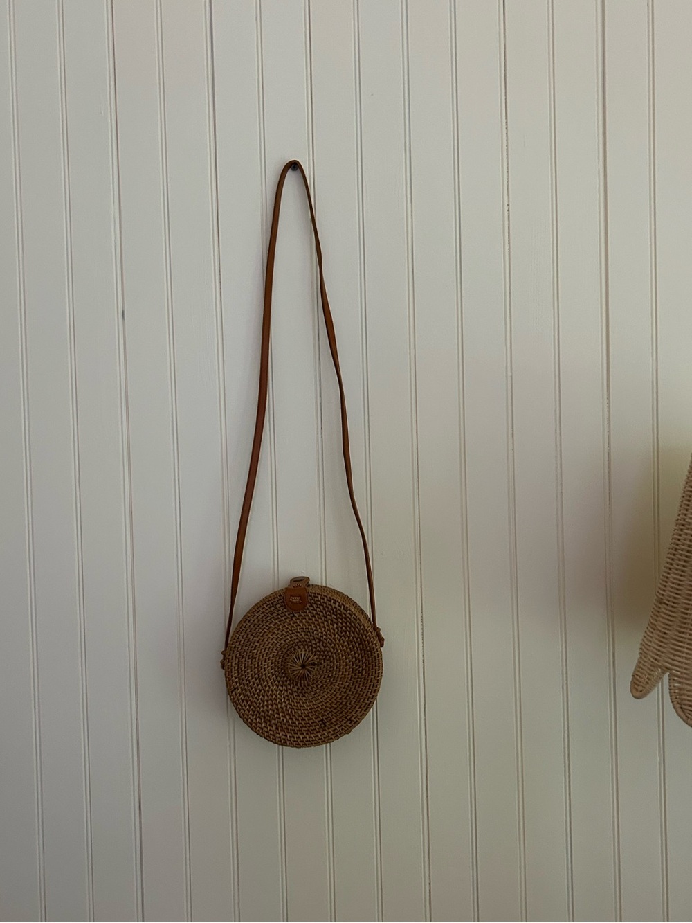 Woven crossbody bag